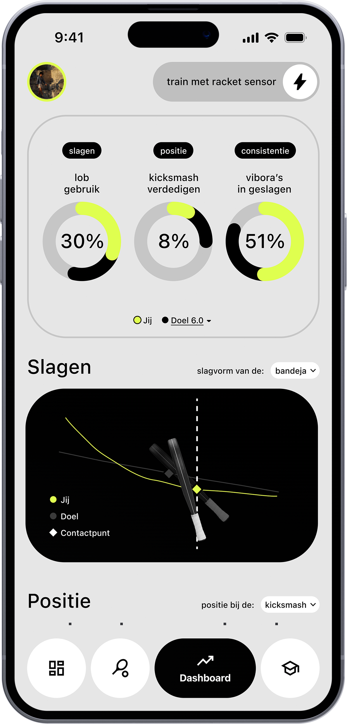 PadelUp mockup