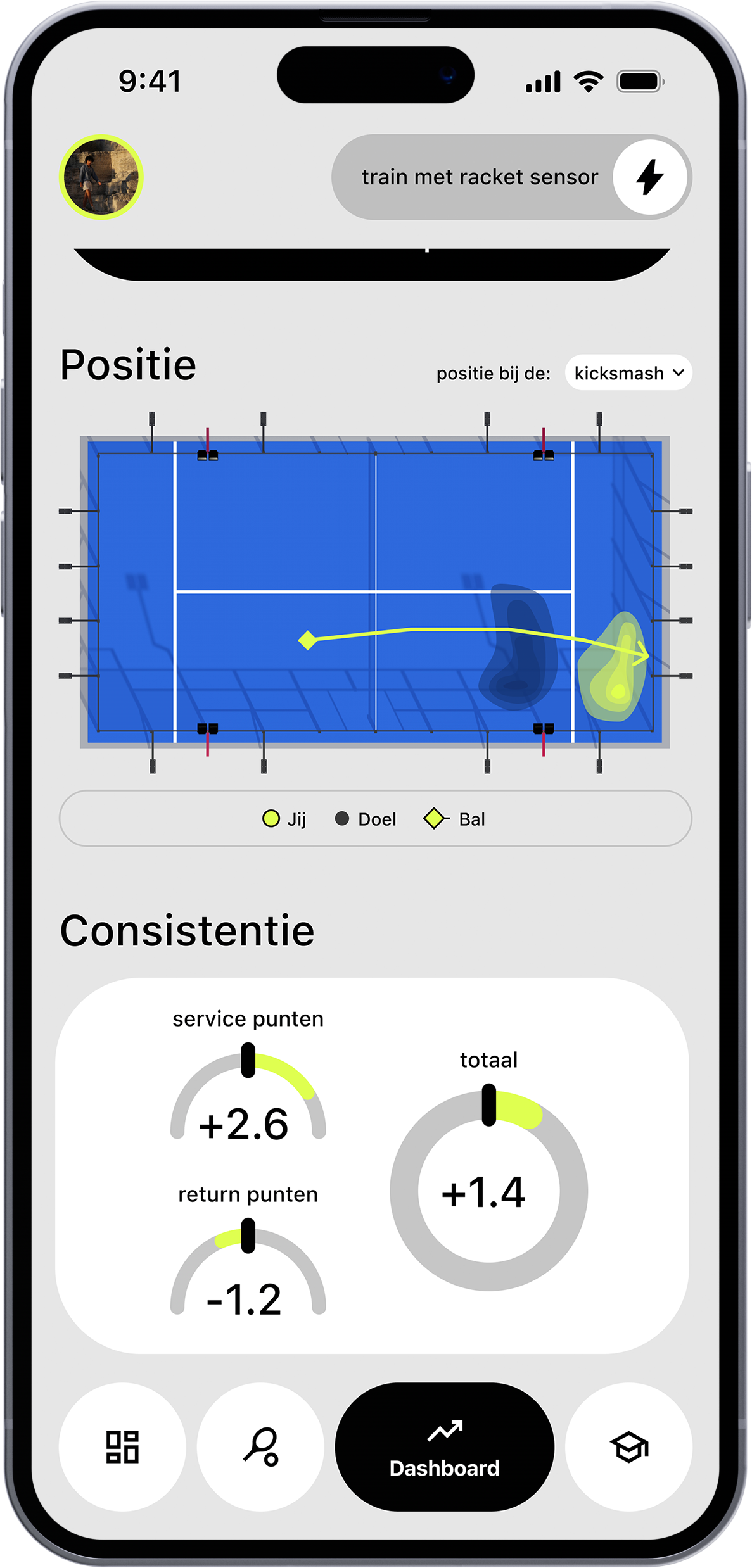 PadelUp mockup